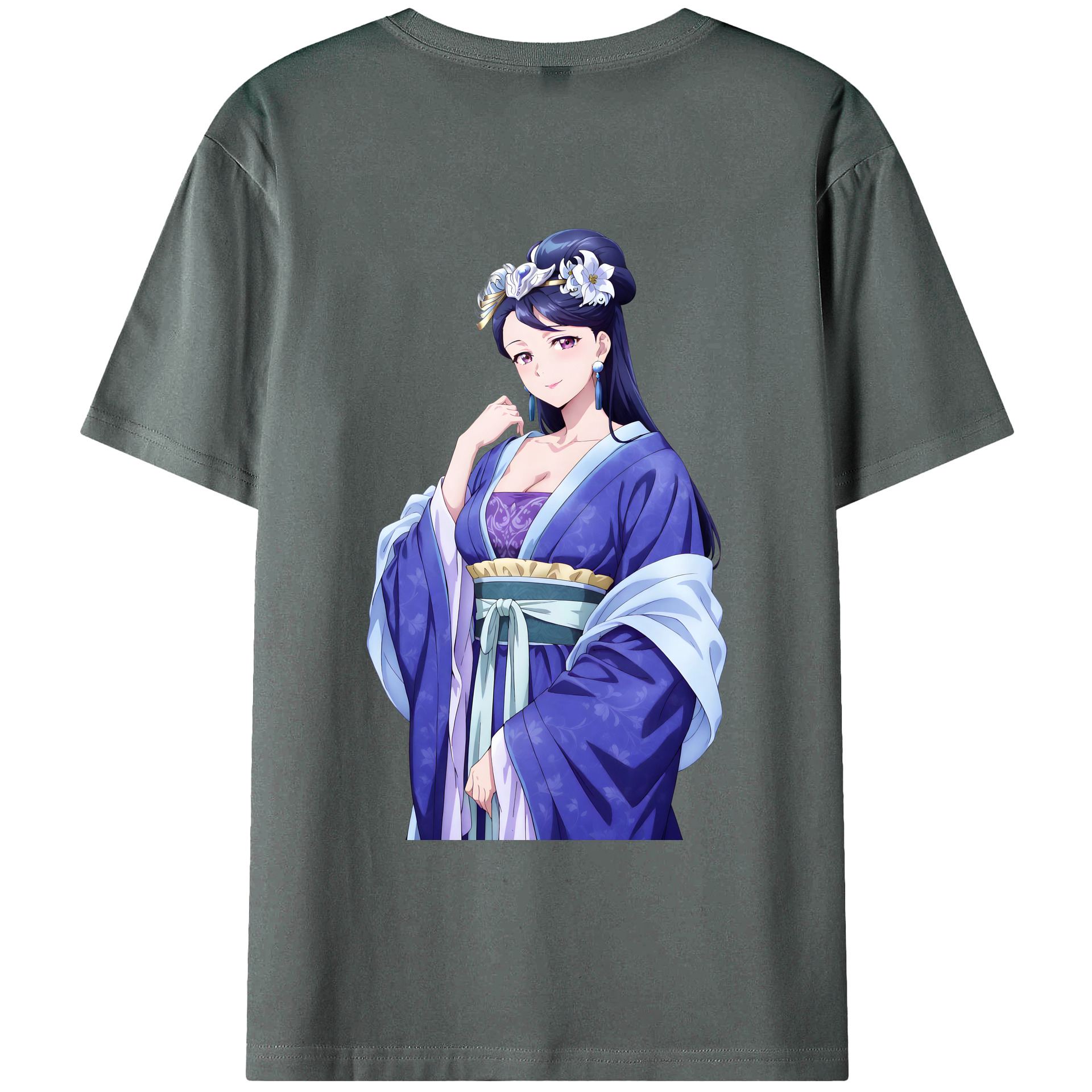 （画像用） 薬屋のひとりごと The Apothecary Diaries 綿100％ メンズ半袖Tシャツ（バックプリント） 通気性